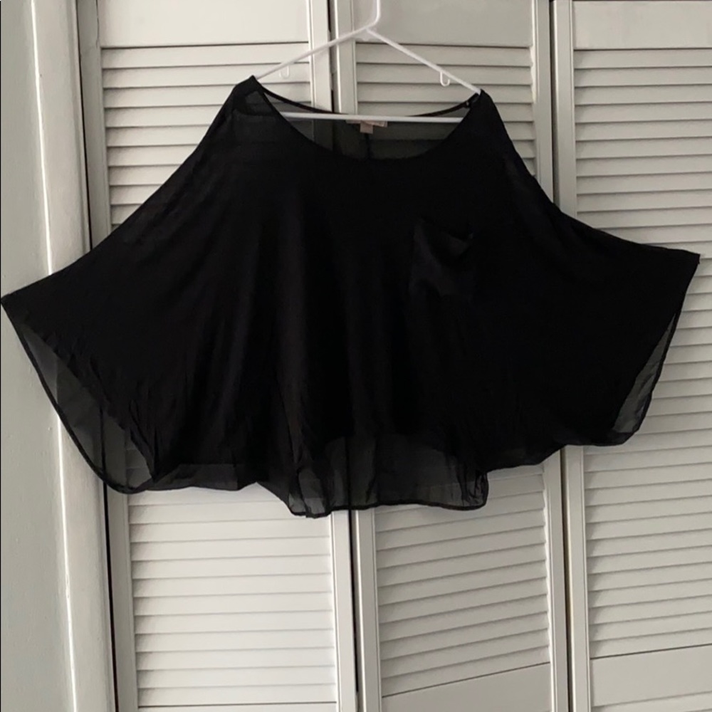 Black Batwing style Blouse